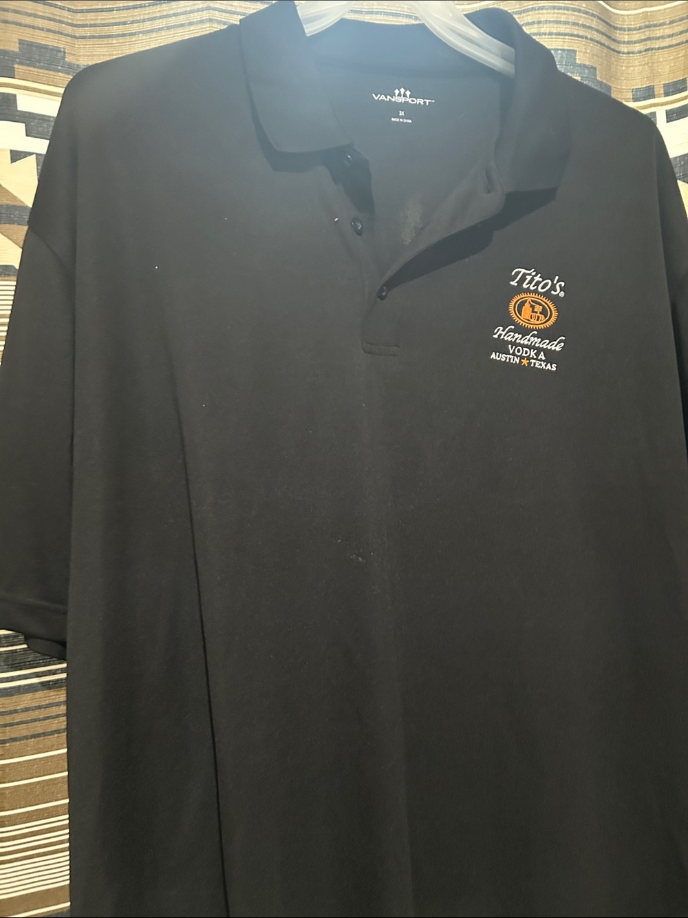Tito's Handmade Vodka Black Polo by Vansport